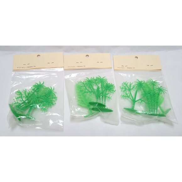 Vintage Lot of 20 Miniature Dollhouse Garden Craft Trees Glitter Birds Flowers - Picture 4 of 7